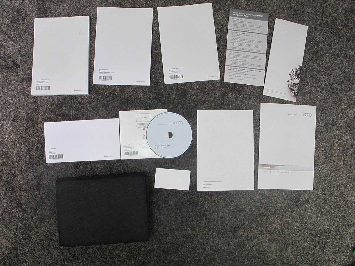 2012 AUDI 4G A7 USER OPERATOR OWNER GUIDE MANUAL BOOK CASE NAVI DISC SET OEM