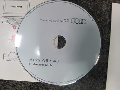 2012 AUDI 4G A7 USER OPERATOR OWNER GUIDE MANUAL BOOK CASE NAVI DISC SET OEM