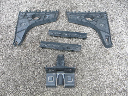 12-18 AUDI 4G A7 S7 SET OF 5 REAR BUMPER GUIDE MOUNT BRACKET SUPPORT OEM