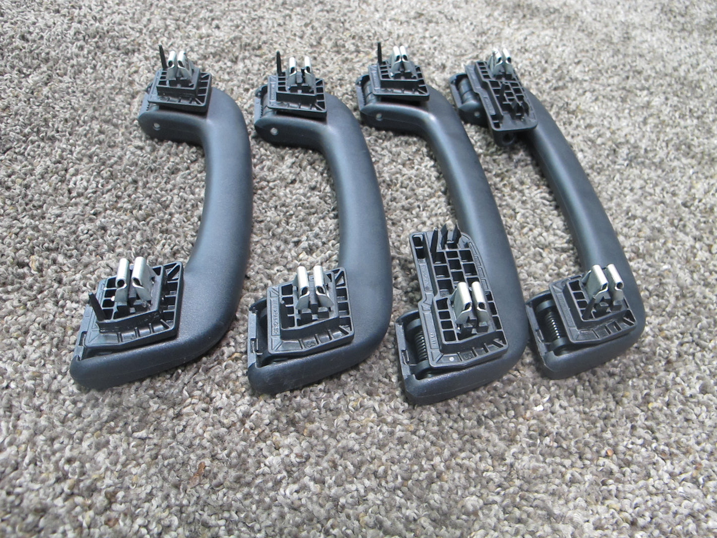 12-18 BMW F30 F31 SET OF 4 FRONT & REAR OVERHEAD ROOF GRAB HANDLE BLACK OEM