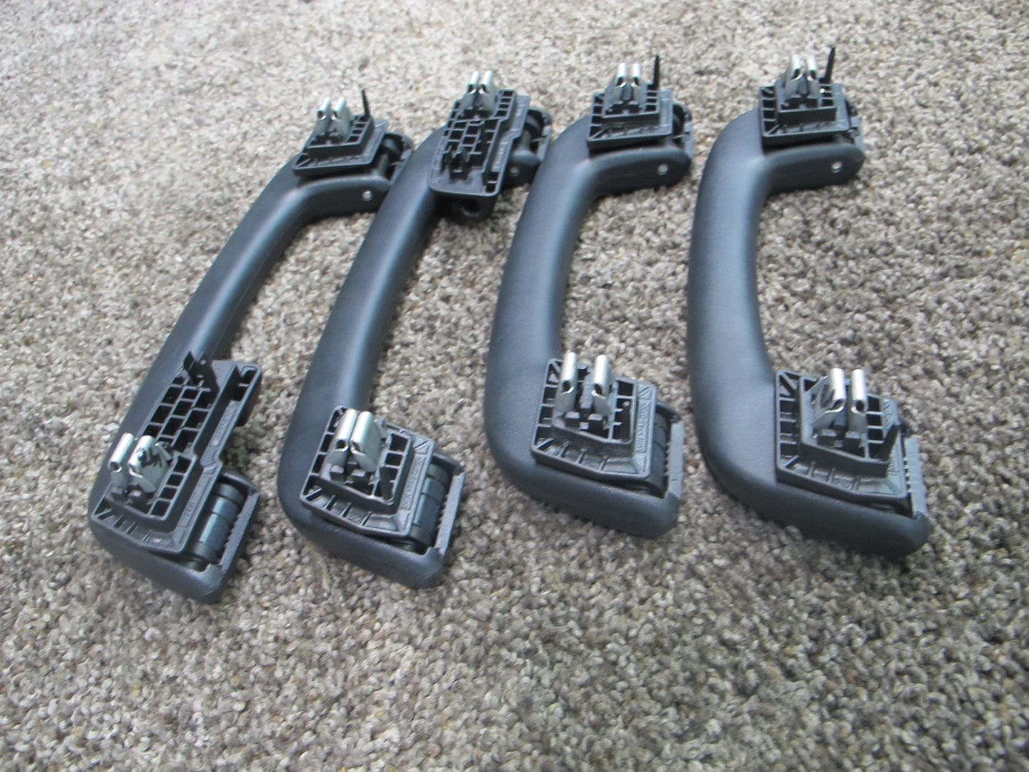 12-18 BMW F30 F31 SET OF 4 FRONT & REAR OVERHEAD ROOF GRAB HANDLE BLACK OEM