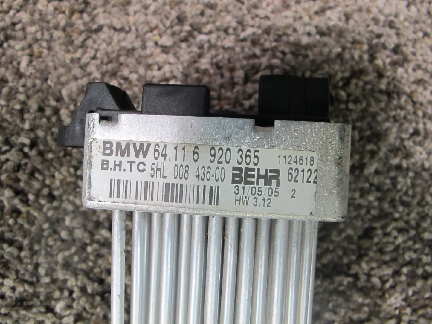 01-06 BMW E46 3-SERIES A/C SET OF 2 A/C HEATER BLOWER MOTOR FAN & RESISTOR OEM