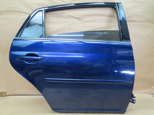 05-12 TOYOTA AVALON REAR RIGHT PASS SIDE DOOR SHELL W/ GLASS ASSEMBLY BLUE OEM