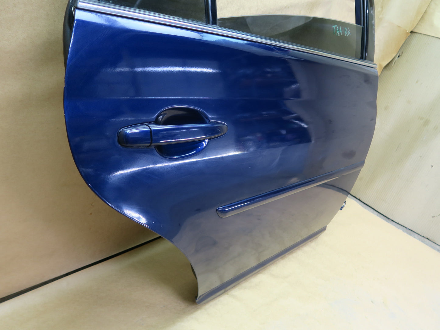 05-12 TOYOTA AVALON REAR RIGHT PASS SIDE DOOR SHELL W/ GLASS ASSEMBLY BLUE OEM