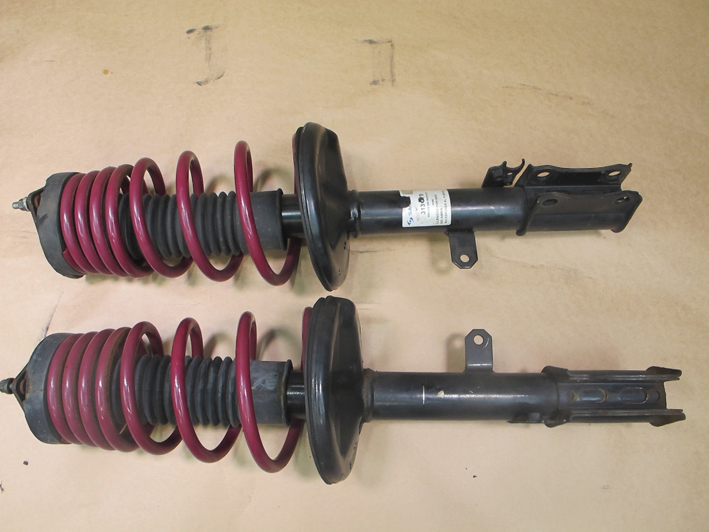 92-94 LEXUS ES300 FRONT & REAR SACHS STRUT SHOCK ABSORBER W/ LOWERING SPRING SET