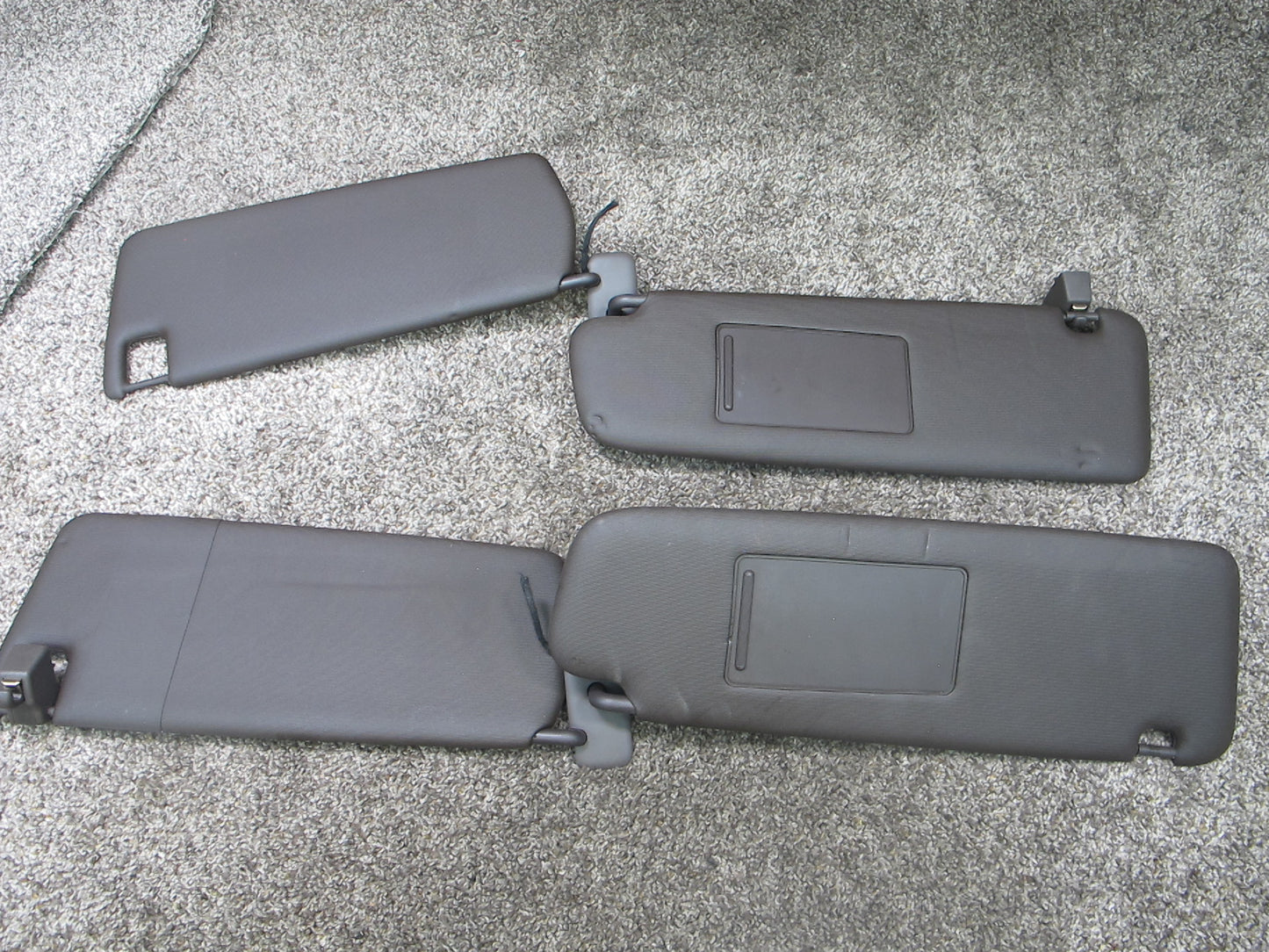 2011-2014 PORSCHE CAYENNE 958 FRONT LEFT & RIGHT SUN VISOR SET OF 2