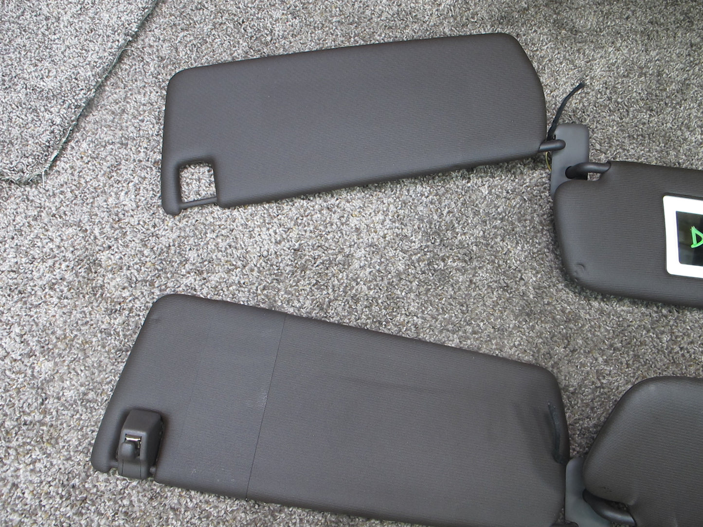 2011-2014 PORSCHE CAYENNE 958 FRONT LEFT & RIGHT SUN VISOR SET OF 2