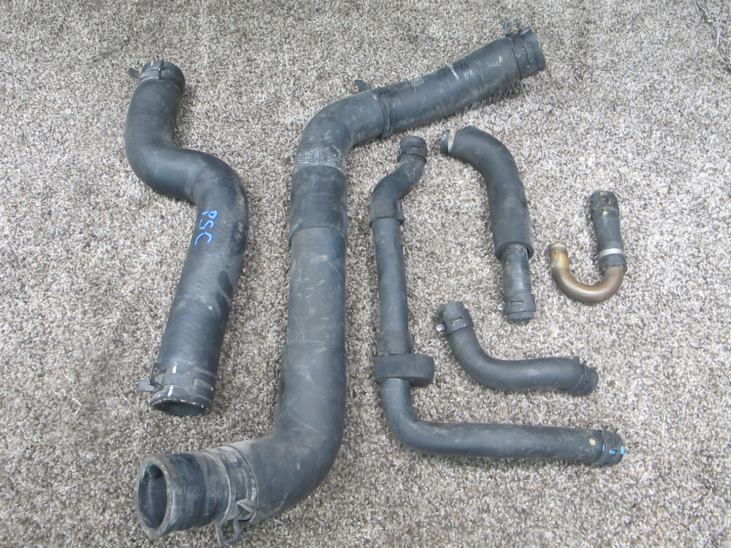 92-96 LEXUS UZZ30 SC400 1UZFE SET OF 6 ENGINE COOLANT HOSE PIPE LINE OEM