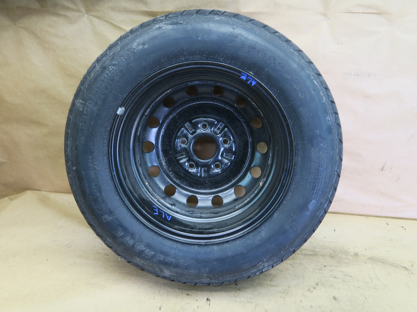 92-96 LEXUS ES300 REAR EMERGENCY SPARE WHEEL W/ FIRESTONE TIRE OEM