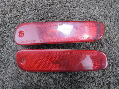 90-96 NISSAN Z32 300ZX SET OF 2 REAR BUMPER SIDE MARKER LIGHT LAMP OEM