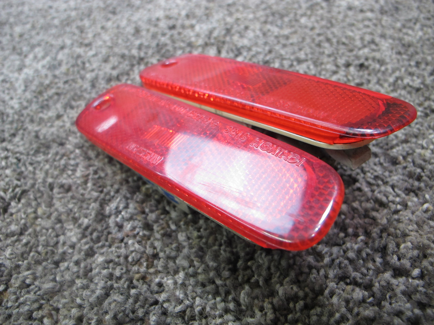 90-96 NISSAN Z32 300ZX SET OF 2 REAR BUMPER SIDE MARKER LIGHT LAMP OEM