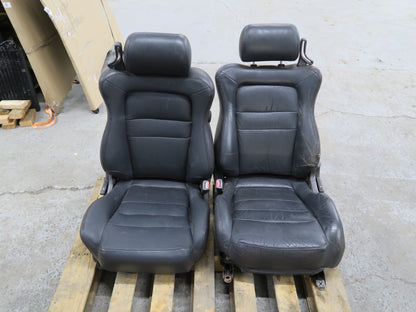 1991-1996 DODGE STEALTH R/T FRONT & REAR LEFT RIGHT SIDE LEATHER SEAT BLACK SET