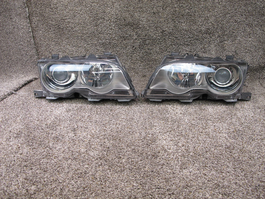 01-03 BMW E46 COUPE CONVERT FRONT LEFT & RIGHT XENON HID HEADLIGHT LAMP OEM